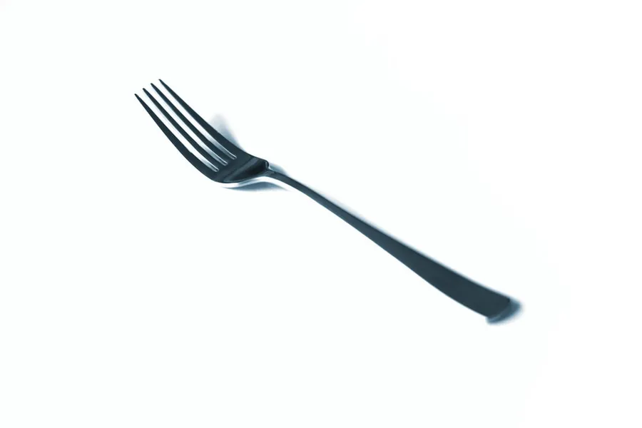 Ilustrasi mimpi garpu — gray dining fork